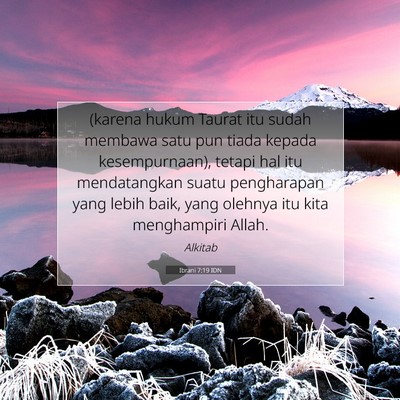 Ibrani 7:19 IDN Gambar Ayat Alkitab