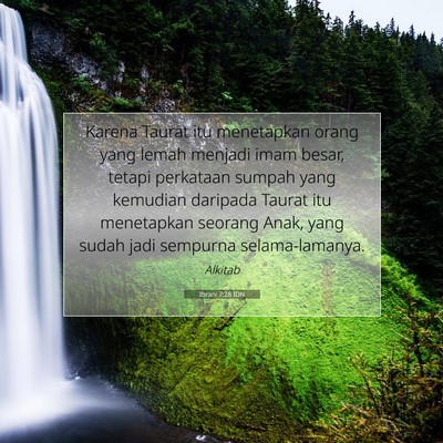 Ibrani 7:28 IDN Gambar Ayat Alkitab