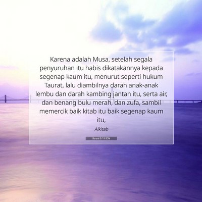 Ibrani 9:19 IDN Gambar Ayat Alkitab