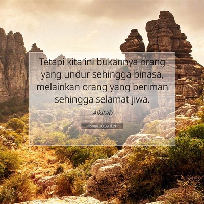 Ibrani 10:39 IDN Gambar Ayat Alkitab