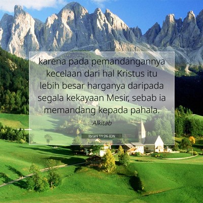 Ibrani 11:26 IDN Gambar Ayat Alkitab
