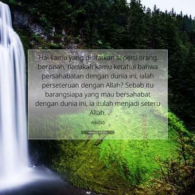 Yakobus 4:4 Ayat Alkitab Dijelaskan