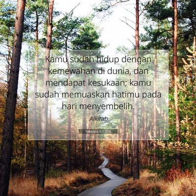 Yakobus 5:5 Ayat Alkitab Dijelaskan