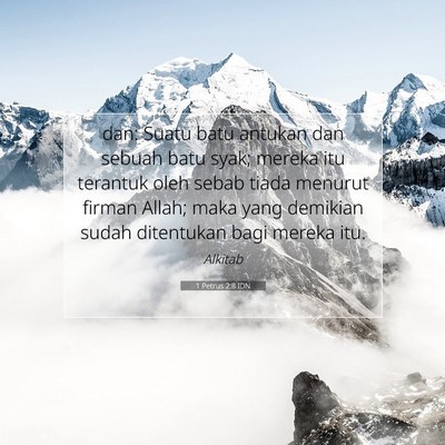 1 Petrus 2:8 Ayat Alkitab Dijelaskan