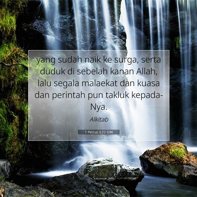 1 Petrus 3:22 Ayat Alkitab Dijelaskan