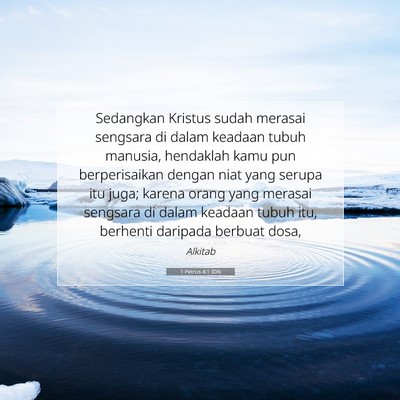 1 Petrus 4:1 Ayat Alkitab Dijelaskan
