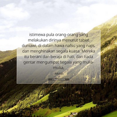 2 Petrus 2:10 Ayat Alkitab Dijelaskan