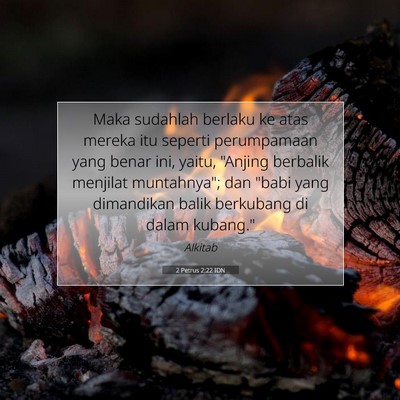 2 Petrus 2:22 Ayat Alkitab Dijelaskan