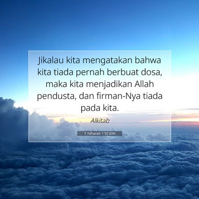 1 Yohanes 1:10 IDN Gambar Ayat Alkitab