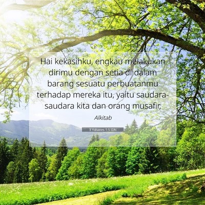3 Yohanes 1:5 IDN Gambar Ayat Alkitab