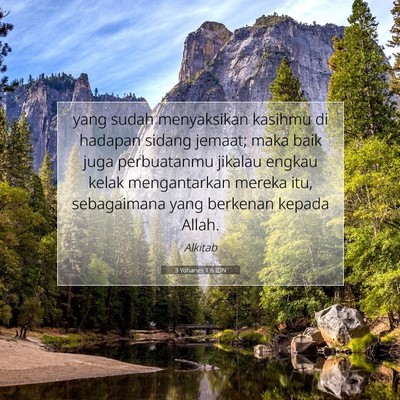 3 Yohanes 1:6 IDN Gambar Ayat Alkitab