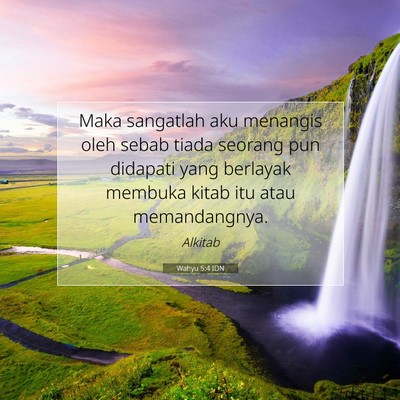 Wahyu 5:4 Ayat Alkitab Dijelaskan