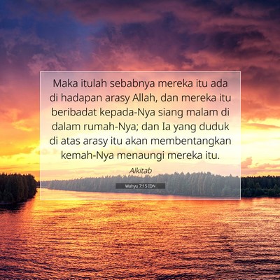 Wahyu 7:15 IDN Gambar Ayat Alkitab