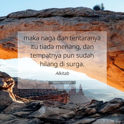 Wahyu 12:8 IDN Gambar Ayat Alkitab
