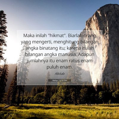 Wahyu 13:18 IDN Gambar Ayat Alkitab