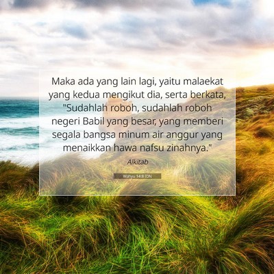 Wahyu 14:8 IDN Gambar Ayat Alkitab