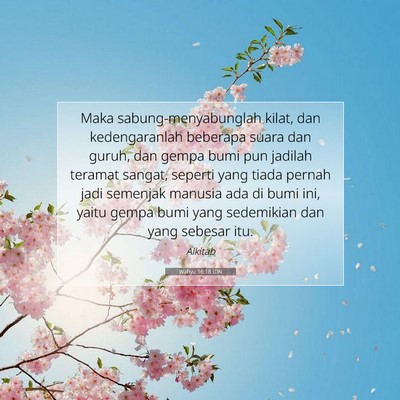 Wahyu 16:18 IDN Gambar Ayat Alkitab
