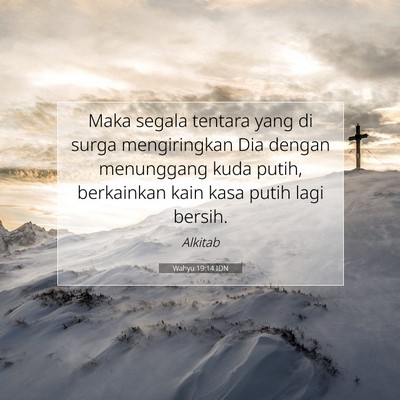 Wahyu 19:14 IDN Gambar Ayat Alkitab