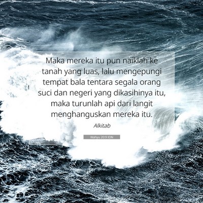 Wahyu 20:9 IDN Gambar Ayat Alkitab