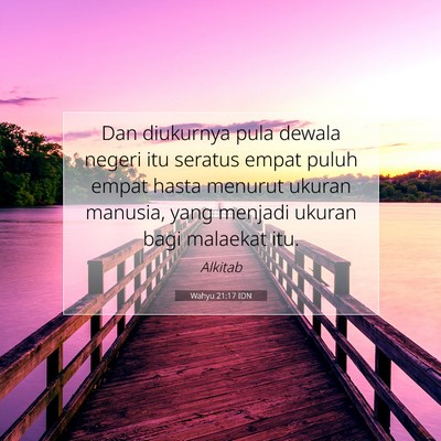 Wahyu 21:17 IDN Gambar Ayat Alkitab