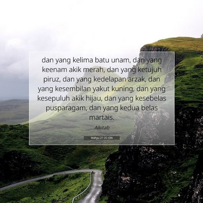 Wahyu 21:20 IDN Gambar Ayat Alkitab