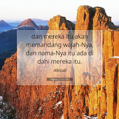 Wahyu 22:4 IDN Gambar Ayat Alkitab